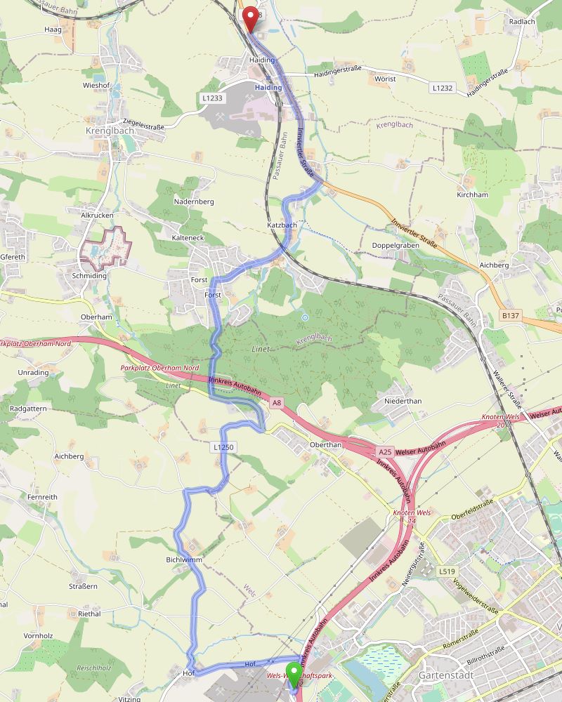 B137 nach Wels Wirtschaftspark B137 nach Wels Wirtschaftspark