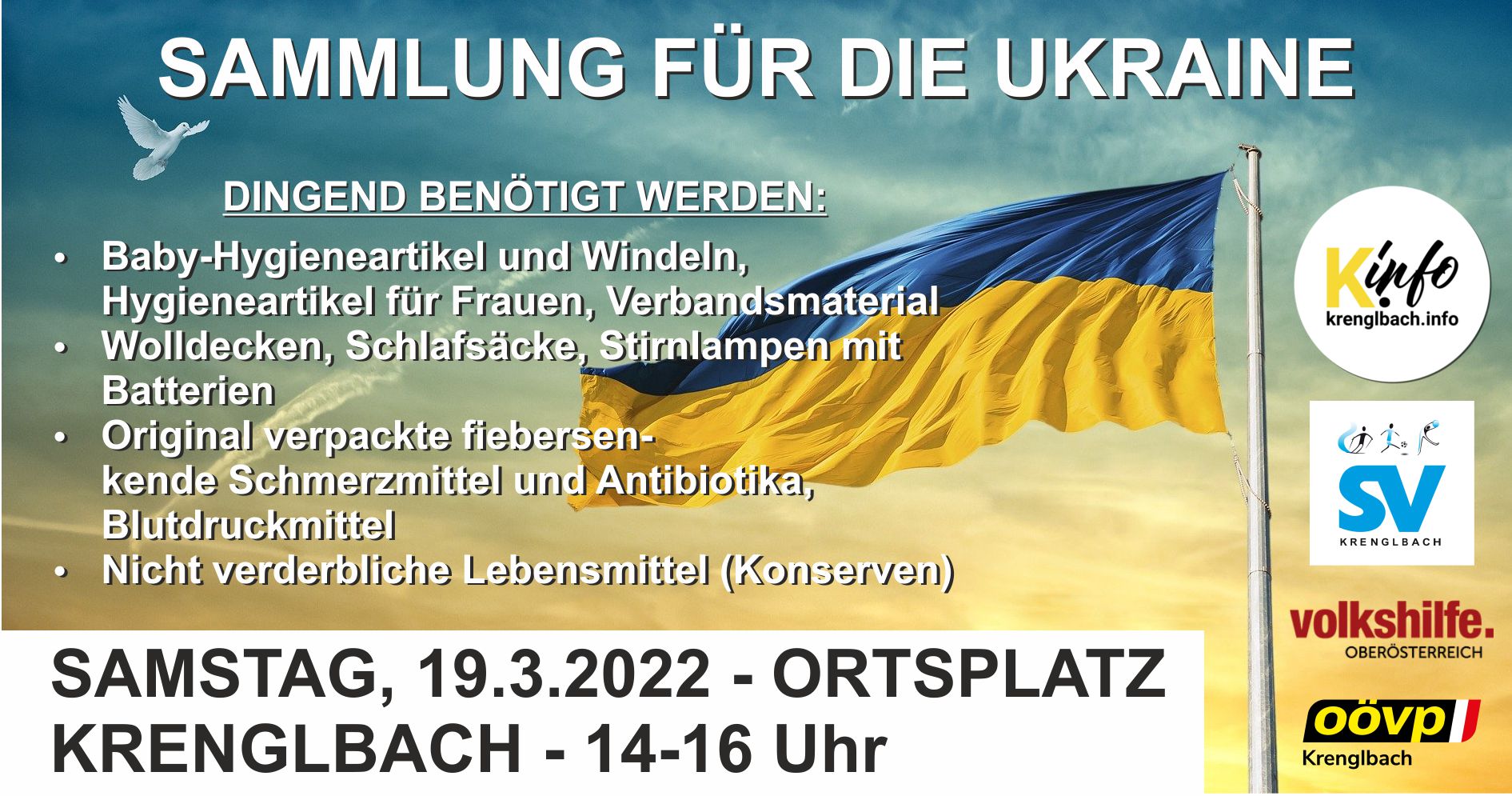 Sammeln für die Ukraine